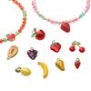 Stainless Steel Fruit Pendant Drip Oil Charm Accessories for DIY Jewelry