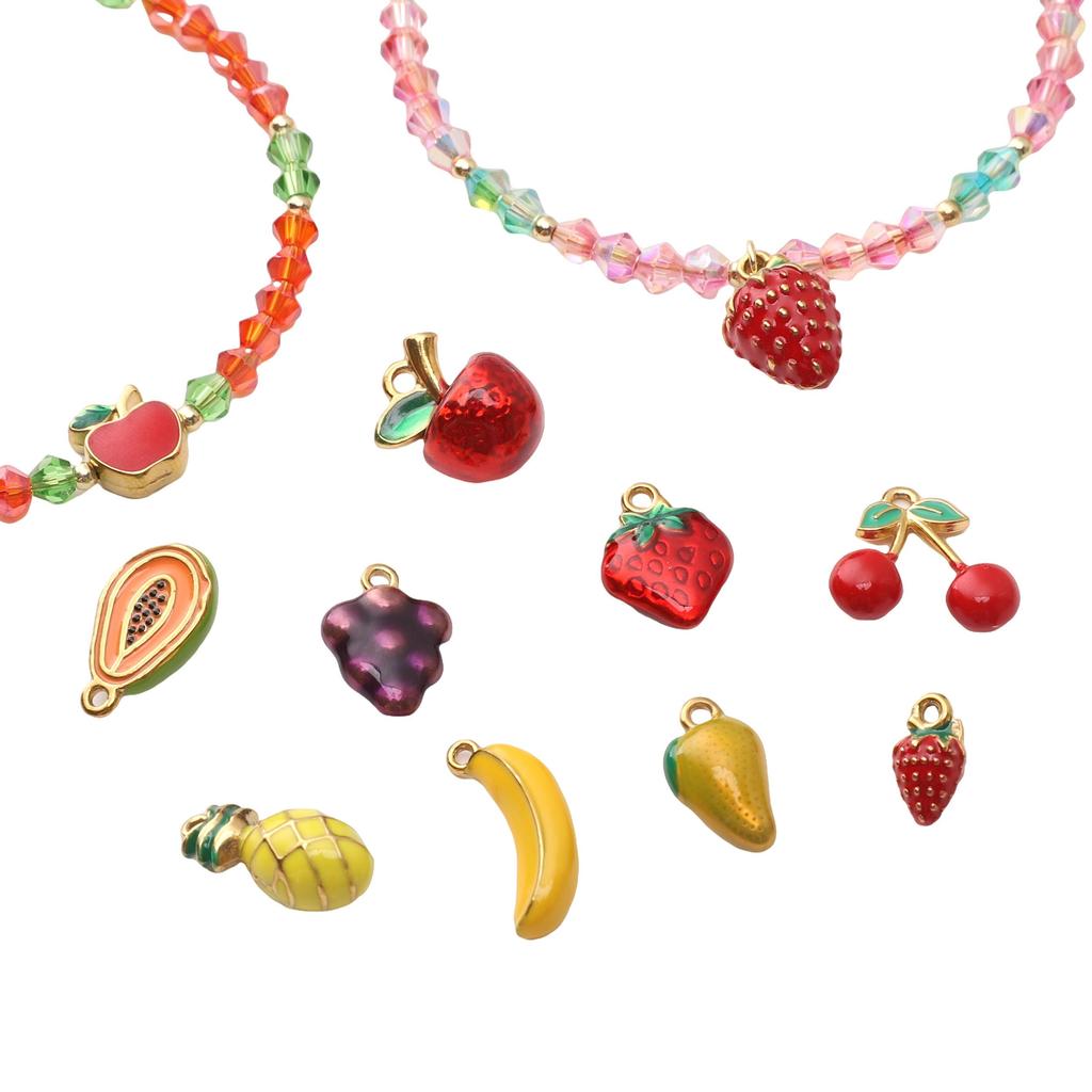 Stainless Steel Fruit Pendant Drip Oil Charm Accessories for DIY Jewelry