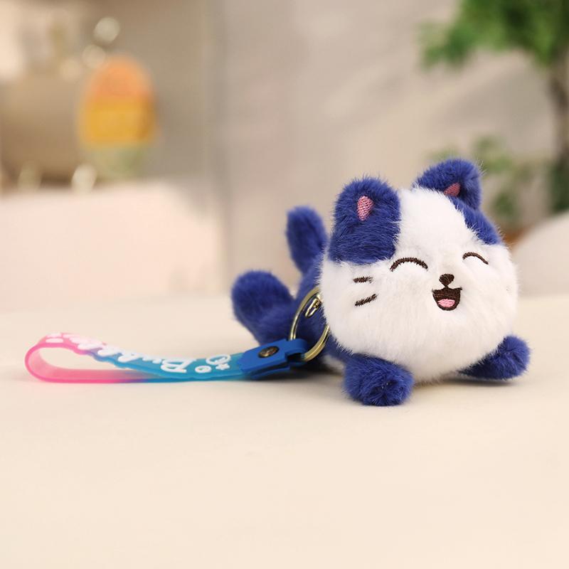 10/20cm Entzückende Glückliche Katze Liegende Puppe Plüschtier Gefüllt Buntes Kätzchen Plüschtier Braun Blau Kaffee Rosa Beruhigendes Geschenk 10cm