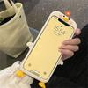 Japão bonito 3d dos desenhos animados pato silicone caso para iphone 14 13 12 11 pro xs max x xr 7 8 6 plus se 3 kawaii capa protetora macia