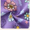 Girls Autumn Crew Neck Girls Dress Halloween Patch Long Sleeve Skirt