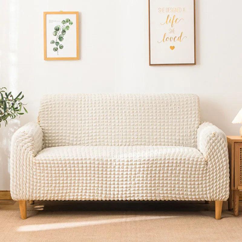 Bubble Cloth Sofa Cover All-inclusive Universal Cover Combination Chaise Longue Corner L-shaped Sofa 1/2/3/4 Seaters Universal