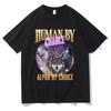 HuUnisex By Chance Alpha By Choice Printed Womens Tshirt Fashion Trend Top SpringSummer Pure Cotton Unisex Short Sleeved Tshirt