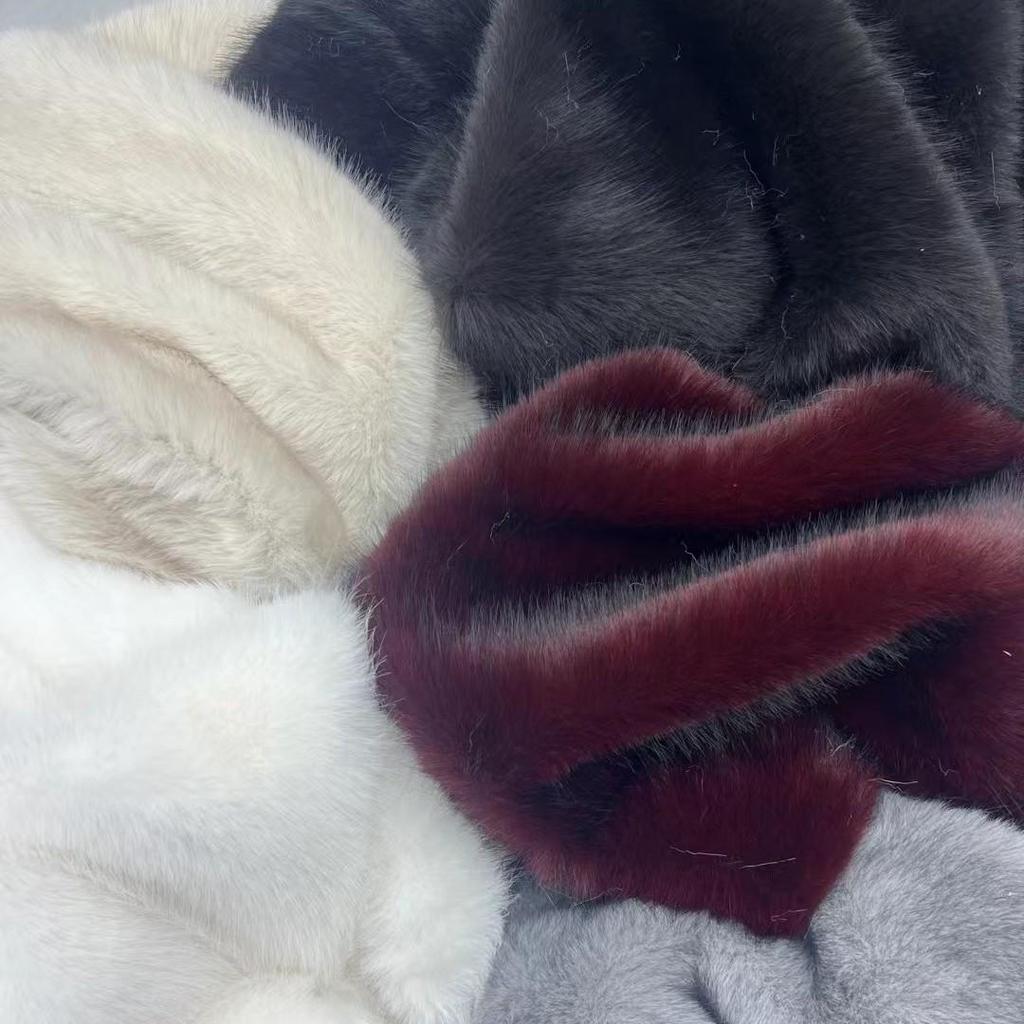 Luxurious Red Fox Faux Fur Fabric for Clothing, Collars, Dolls, and Carpets