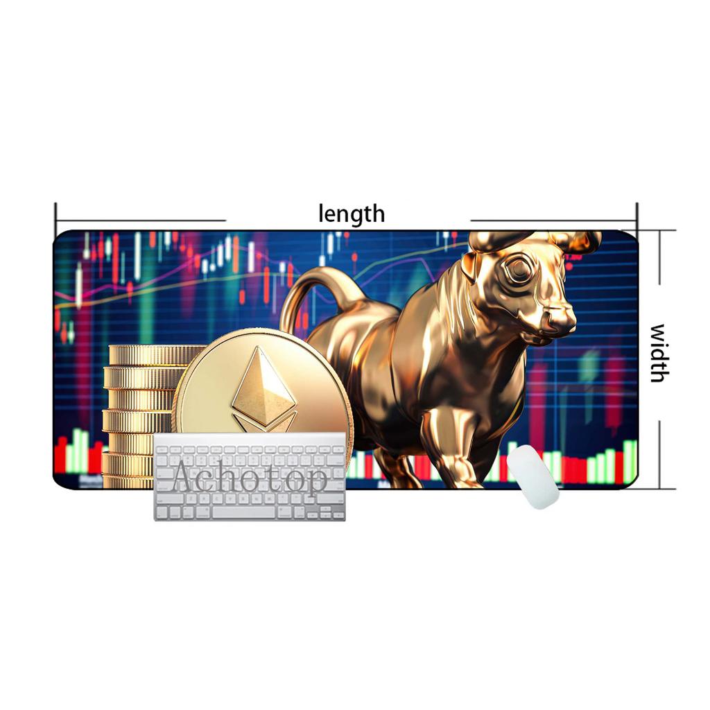 Stock Market Chart Pattern Large Gaming Mousepad Gamer Speed Keyboard Pads Laptop Carpet Large Mouse Pad For Gamer Rug 100x50cm