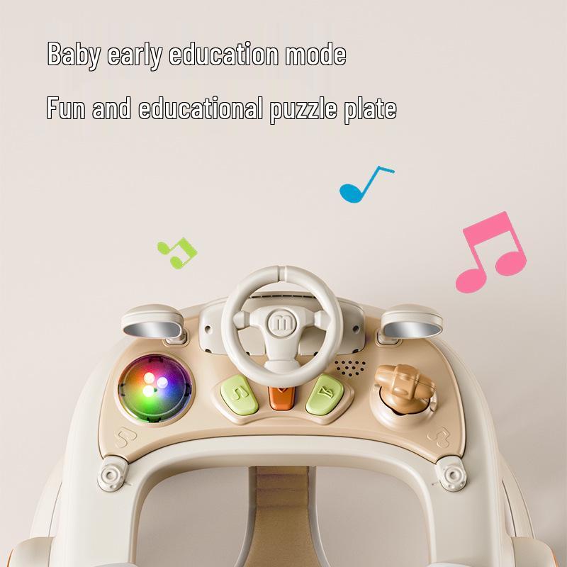 Two-in-One Baby Walker & Learning Push Car for Boys and Girls - Non-Slip, Anti-Tip Design