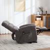 Electric Relax Chair with Stand-Up Assist, Massage and Heat Function, Adjustable Backrest and Footrest As Well As Side Storage Pockets. Gray