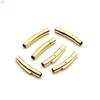 5Pcs/Lot Stainless Steel Snap Push Buckle Leather Cord Bracelet Spring Buckle Titanium Steel Jewelry Findings Wholesale