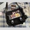 Japanese Shoulder Bag Nylon Book Bag Transparent Itabag Women Handbags JK Bag
