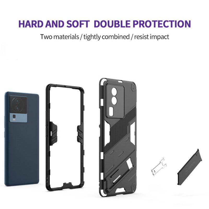 For Vivo iQOO NEO 7 NEO7 SE Armor Shockproof Phone Case Back Cover Magnetic Kickstand Anti-Fall Protect Coque Cases