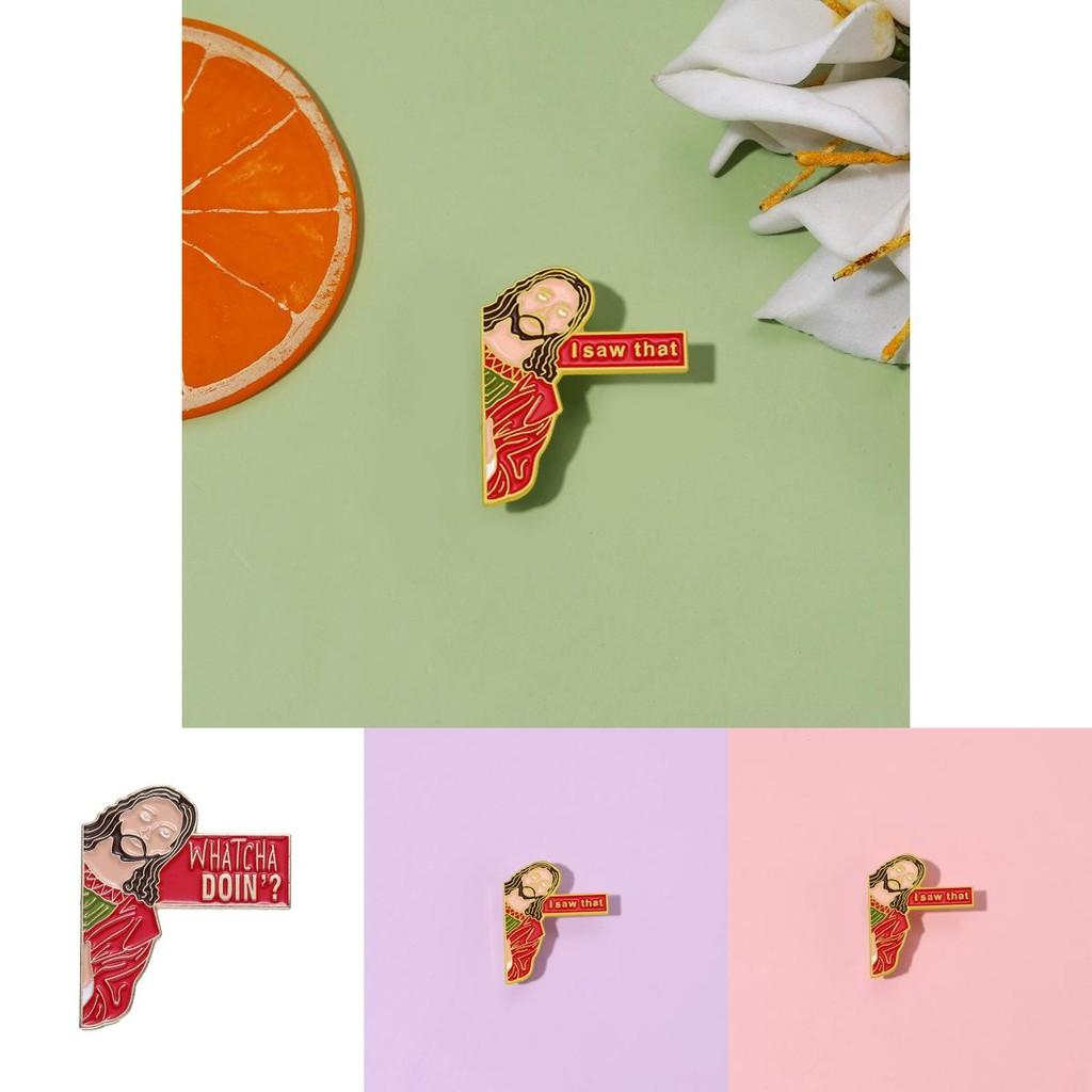 Stylish Cartoon Character Pin With Elegant English Lettering Design Great For Personal Accessories