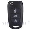 Replacement Remote Car Key Shell 3 Bt Flip Folding Key Case For Kia K2 K5 Rio 3 Picanto Ceed Cerato Sportage For Hyundai