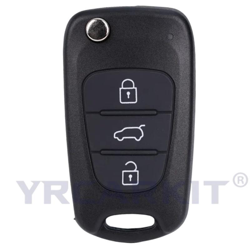 Replacement Remote Car Key Shell 3 Bt Flip Folding Key Case For Kia K2 K5 Rio 3 Picanto Ceed Cerato Sportage For Hyundai