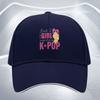 KPOP Girl Finger Heart Baseball Cap Polyester Adjustable Casual Hat for Adult Unisex Outdoor Sports