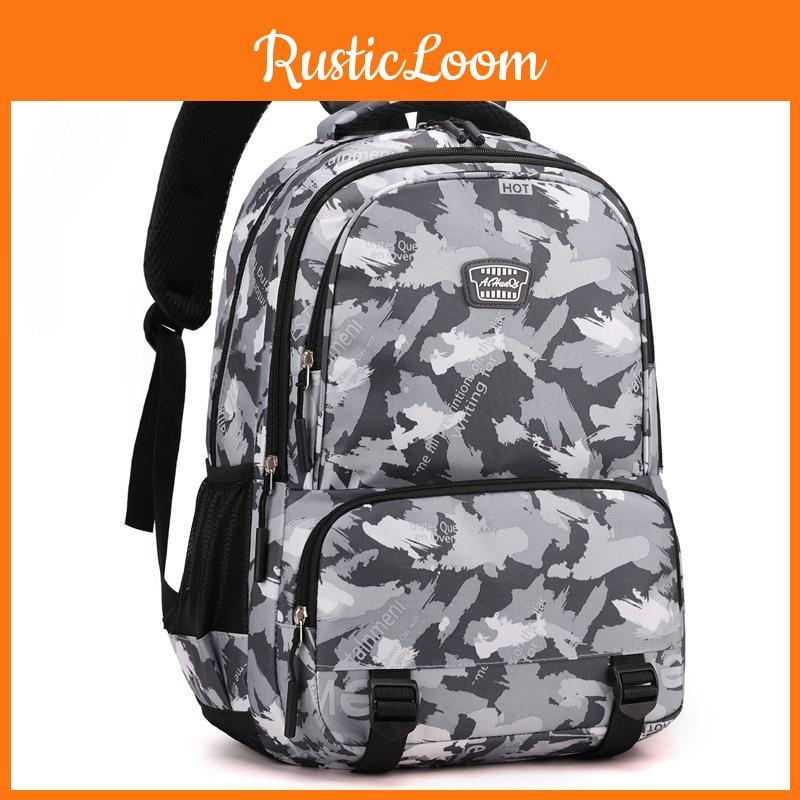 Large Men Capacity Backpack With And Letter Printing Design Daily For