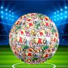 Custom Name Personalized Crayon Shin Print Size 5 Soccer Ball Training & Match Football, for Team, Kicking, Gift for Football