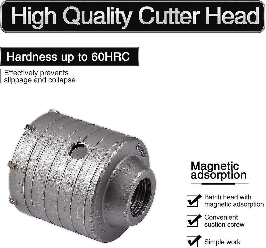 35Mm Sds Hole Saw + 200Mm Connecting Rod + Twist Drill Bit + Positioning Screw, For Reinforced