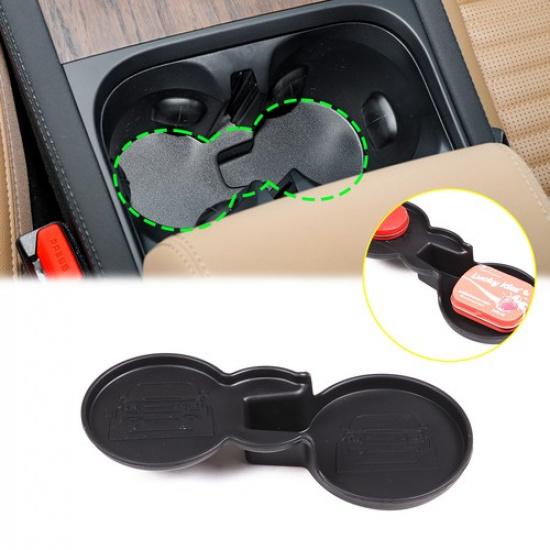 TPE Center Console Dual Cup Holder Boot Mat Liner For LR Discovery Sport 20-24