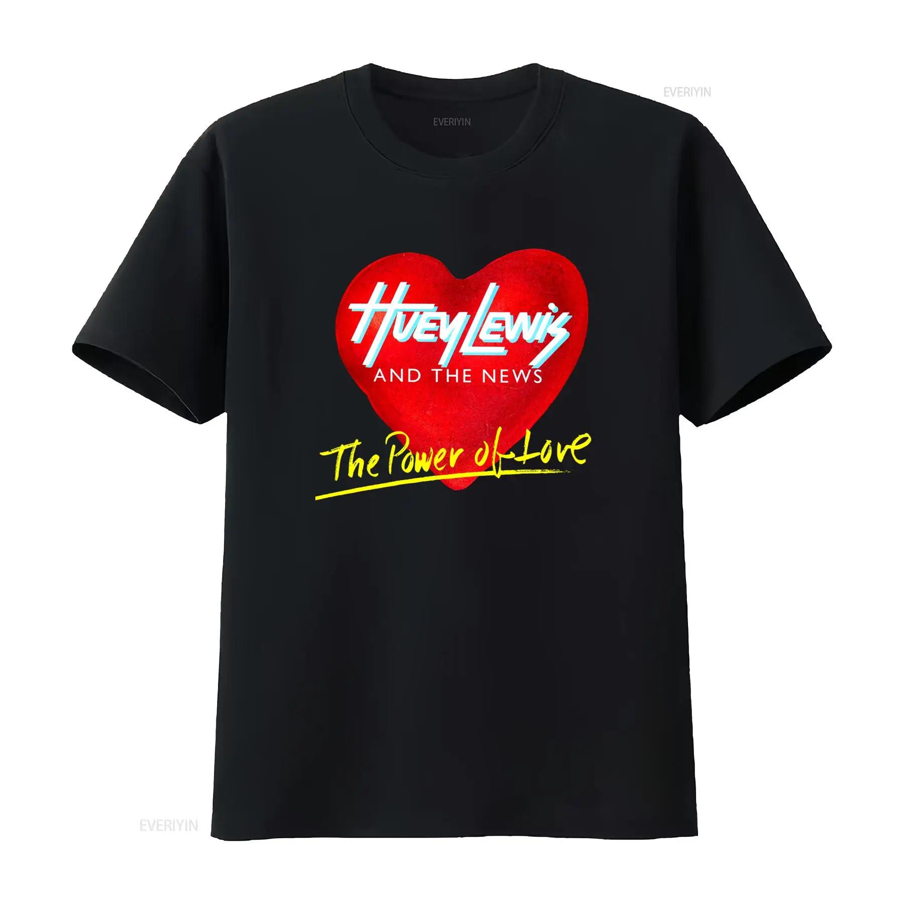 

Huey Lewis and The News Power of Love T Shirt Vintage 1985 Design vintage Washed Breathable graphic Stretched Slightly fashio... 5XL