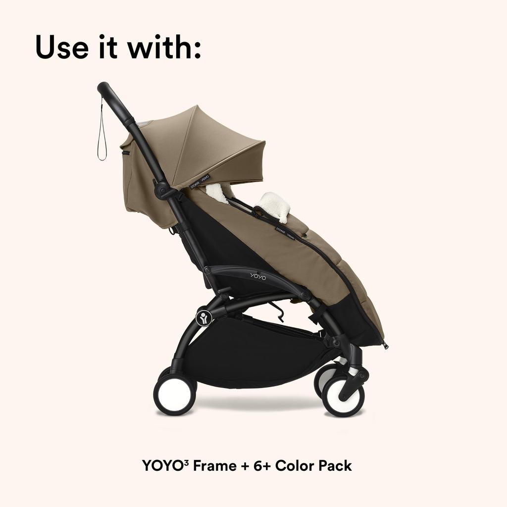 Stokke YOYO Footmuff Toffee, W18.5cm x H5cm x D89cm, 646608
