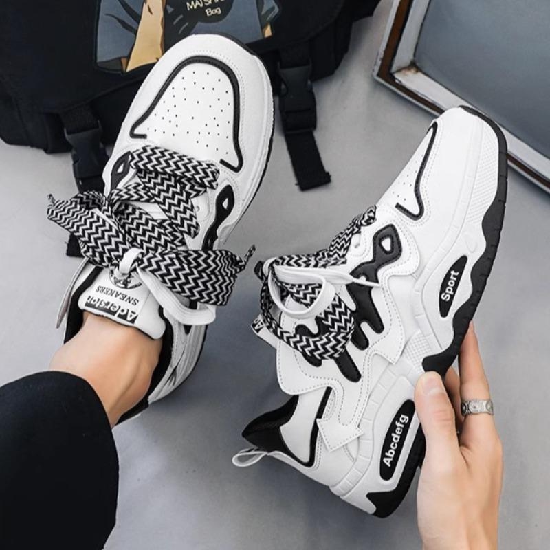 Fashion Luxury Hip Hop Originality Men Casual Shoes 2025 New Comfortable Platform Sneakers Fashion Lace-up Tennis Vulcanzied Sport Shoes