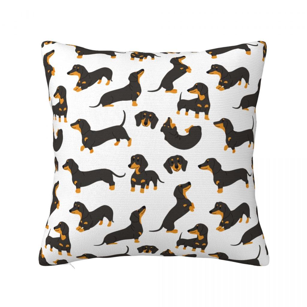 Dachshund Throw Pillow Cover Cushions for Sofa Gift for Animal Dog Lover 4545cm Cushion Covers