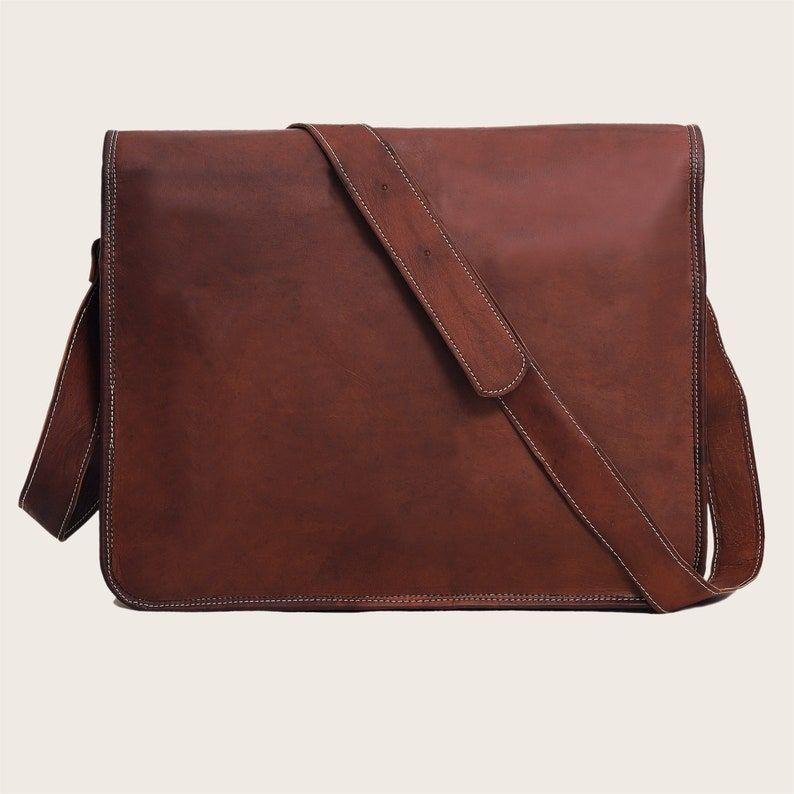 Кожаная сумка через плечо — фото 9