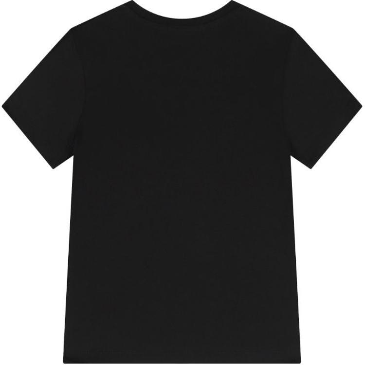 Calvin Klein T-shirt Unisex Nera a Maniche Corte con Logo Stampato Girocollo Vestibilità Aderente J30J320935-BEH
