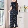 Elegant Women's Pants Sets Summer Vintage Clothes Casual Plus Size 2 Piece Sets