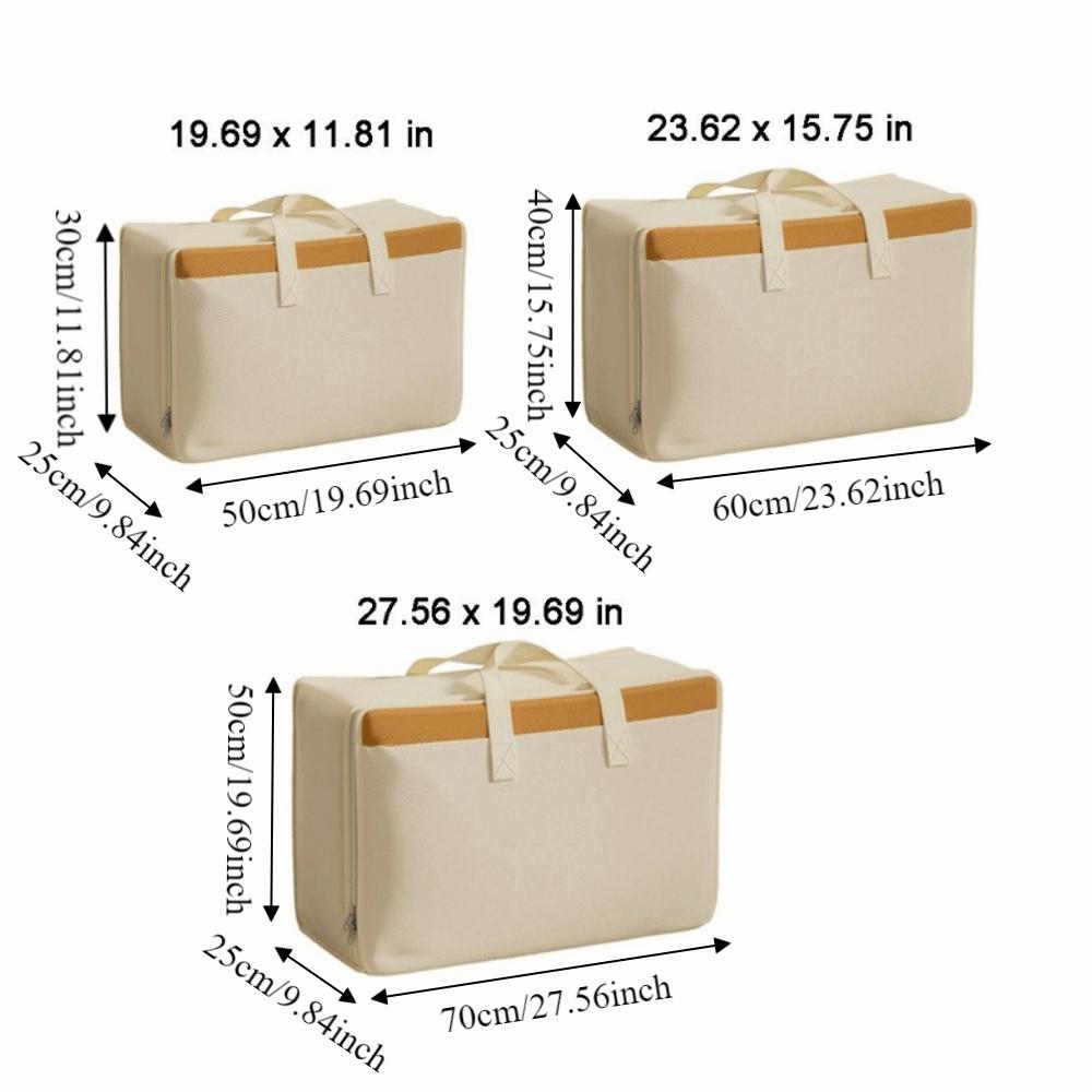 Large Capacity Clothes Quilt Storage Bag Non-Woven Fabric Luggage Storage Bag Closet