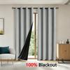 100% Blackout Curtains for Bedroom Living Room Thermal Insulated Grommet Window Drapes Privacy Protection Home Decor