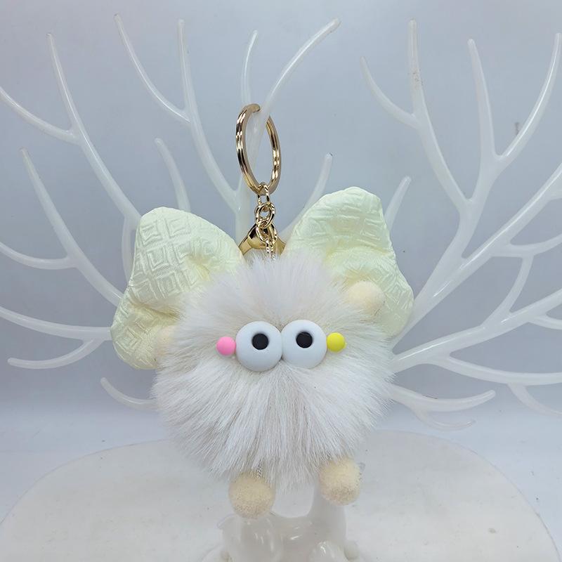 

Милый бант, угол, пушистая цепочка, сумка, кулон, меховой шар, брелок, кольца, плюшевая кукла, украшения для рюкзака, кольца для ключей бежевый