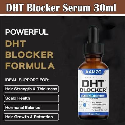 AAmzg DHT Blocker Sérum pro růst vlasů Pro všechny, Kosmetická tekutina pro růst vlasů, Vyživuje suché poškozené vlasy, Rychlý růst vlasů 30ml