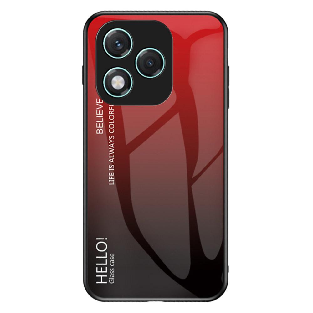 

Чехол для Honor 400 Lite 5G Защита от царапин Закаленное стекло+ПК+ТПУ Чехол для телефона Gradient Red Black