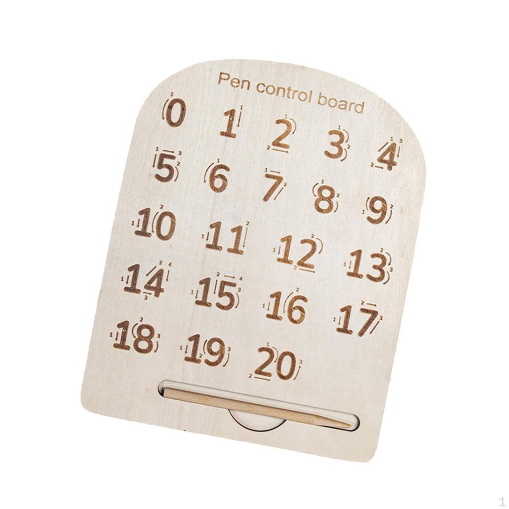 Double Sided Exercise Board Tracing Early Educational Toy with Pencil Wooden for