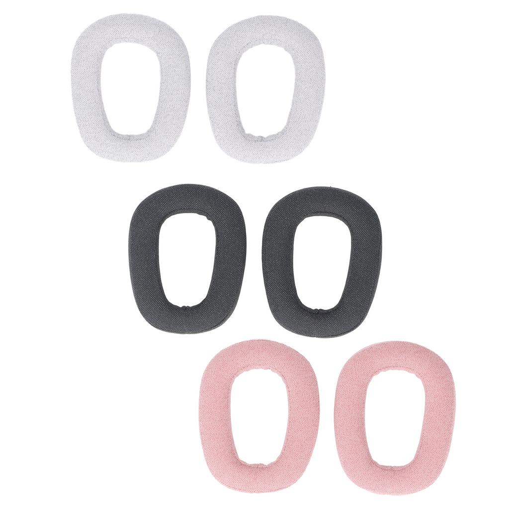 2pcs Replacement Ear Pads Professional Noise Insulation Breathable Cotton Linen Fabric Memory Foam S