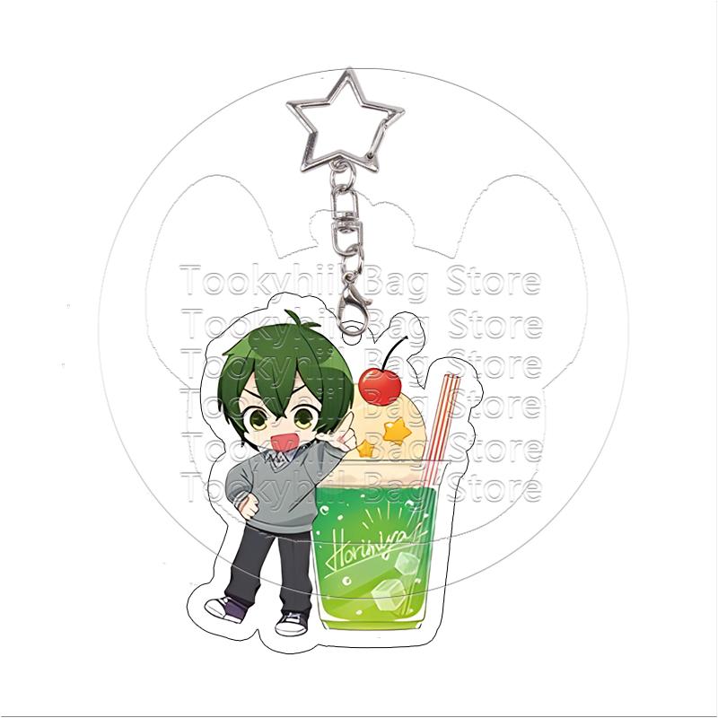 Horimiya Acryl Schlüsselanhänger Kyoko Hori Miyamura Ayasaki Taschenanhänger Zubehör Kawaii Kollektion Anhänger Yanagi Geburtstagsgeschenk