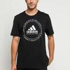 Adidas T Shirts Men's Black Crew Neck Moderate Straight Fit ED7273