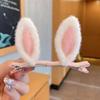 5 Pairs 3D Design Cat Ears Hair Pin Plush Material Plush Hair Pin Hair Accessories  For Little Girls