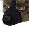 Realistic plush spotted hyena mask