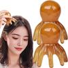 Resin Octopus Shaped Head Massage Combs Prong Head SPA Gua Sha Deep Massage Tools Fatigue Relief Meridian Acupoint Combs