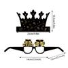 New Year Festive Paper Glasses And Hat Photo Accessories For Holiday Party Setup