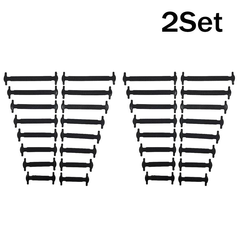 16 stuks Elastische Schoenveters voor Sneakers Siliconen Stretch Schoenveters Geen Strik Schoenveters voor Kinderschoenen Elastiek Schoenveters Schoenveters