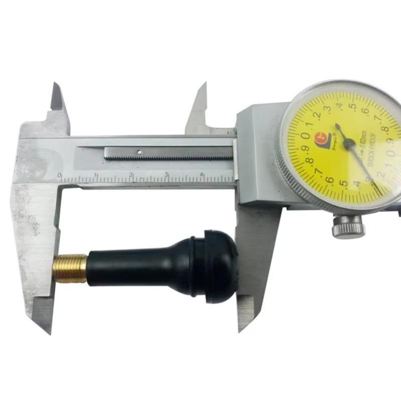 TR414 Tubeless Car Wheel Tire Valve Stems with Dust Caps Black Rubber Caps Tyre Rubber Valves with 20/4 Sets Stems Accessories