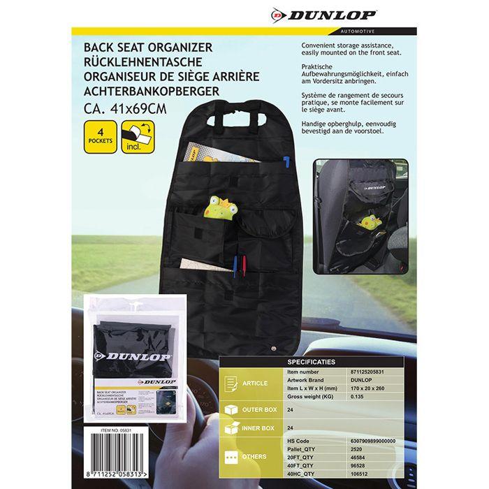 Sac De Rangement - DUNLOP - 05831 - 41 Cm X 64 Cm - Noir - Non Personnalisable