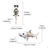 ing Skeleton Statue Mini Figurine,Cute, er Sculpture,Halloween for Indoor Pond Tank Outdoor