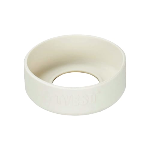 Silicone Bottom Cover for Stanley Tumblers, Slim Quencher 0.88L (30oz)/1.18L (40oz) Compatible, TYESO (Cream White, 30oz/40oz)