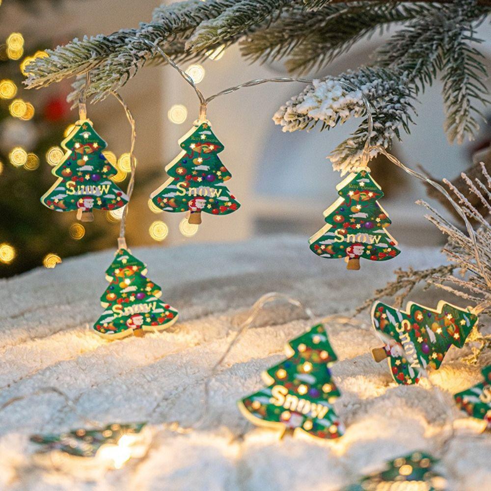 Elk Shape Christmas LED Light String Cartoon Christmas String Lights  Christmas Decorations