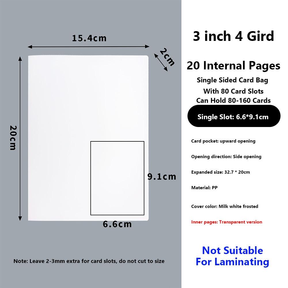 PVC Photocards Holder Transparent Bill Storage Booklet Simple Photo Album