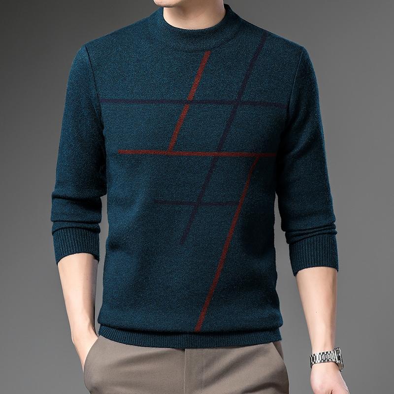 New Fashion O-Neck Knitted Loose Korean Sweaters Men's Clothing Autumn Winter Oversized Casual Pullovers Tops Sweater